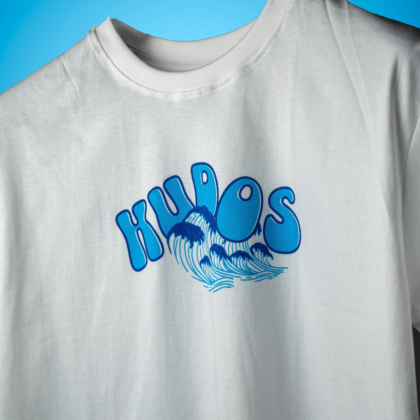 WHITE SILENT WAVES T-SHIRT